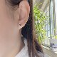 Natural pigeon blood red ruby ​​Princess Diana style earrings