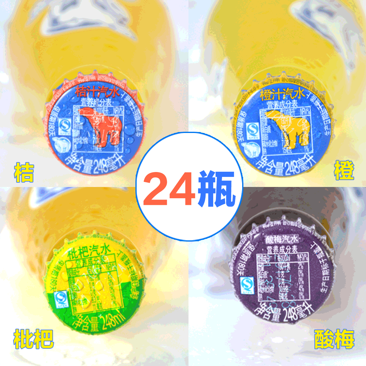 及时发货北冰洋汽水 多口味桔味橙味酸梅枇杷