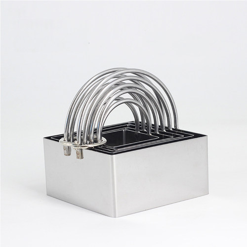五件套不锈钢饼干模具方形饼干切割器曲奇切饼器多用途烘焙小工具 - 图0