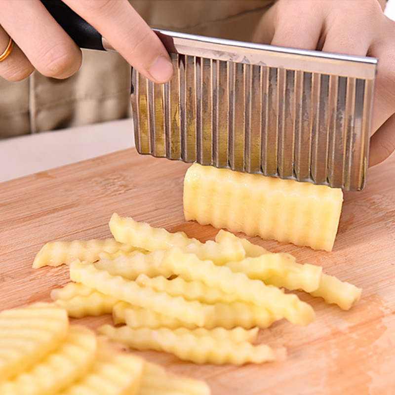 狼牙土豆刀波纹波浪刀厨房家用切菜神器花式切条器薯条洋芋专用切 - 图1