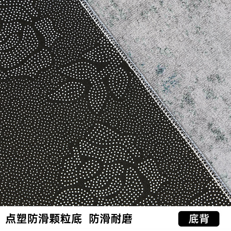 Light luxury high-grade crystal velvet entry floor mat