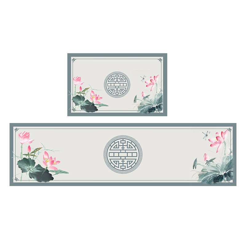 中式厨房地垫防水防油耐脏门口垫子脚垫硅藻泥免洗大面积长条地毯,淘宝优惠券,粉丝福利购,淘宝优惠卷