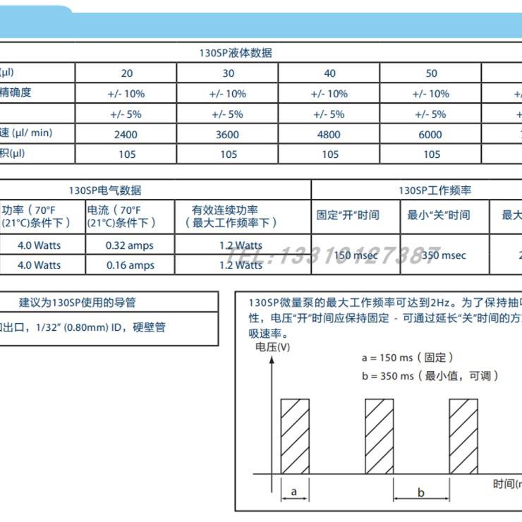 Bio-Chem 百柯微量泵130SP12/2450-6TV 130SP1240-6EE 130SP2450 - 图2