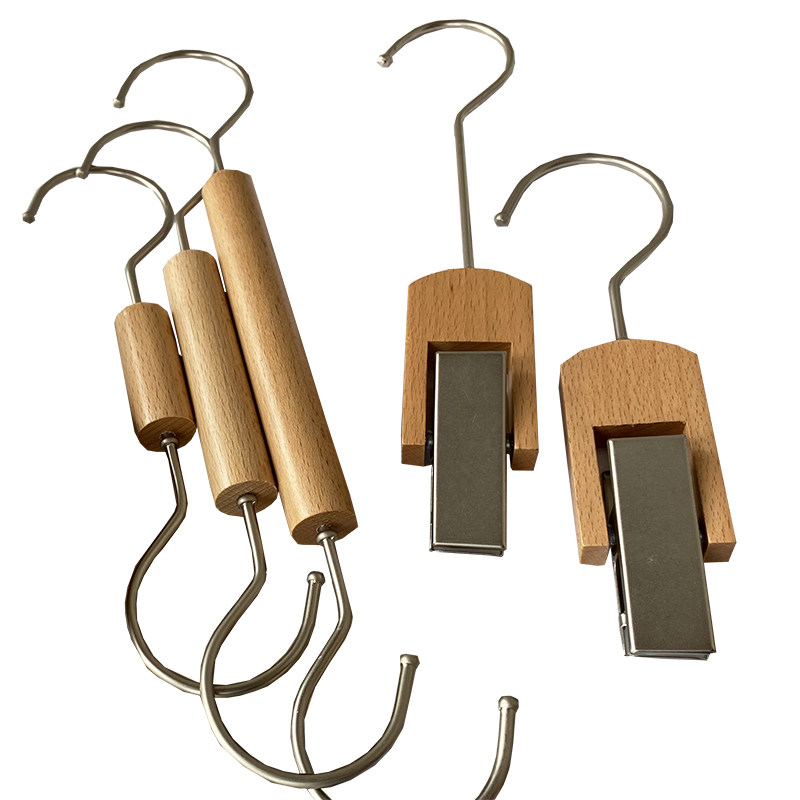 上带清漆榉木原木色服装店配件实木围巾圆环圆圈木质S钩单夹裤子,淘宝优惠券,粉丝福利购,淘宝优惠卷