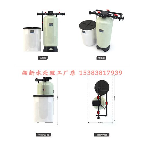 润新10-13吨/小时 工业锅炉软化水设备化工印染软水器离子交换器 - 图1