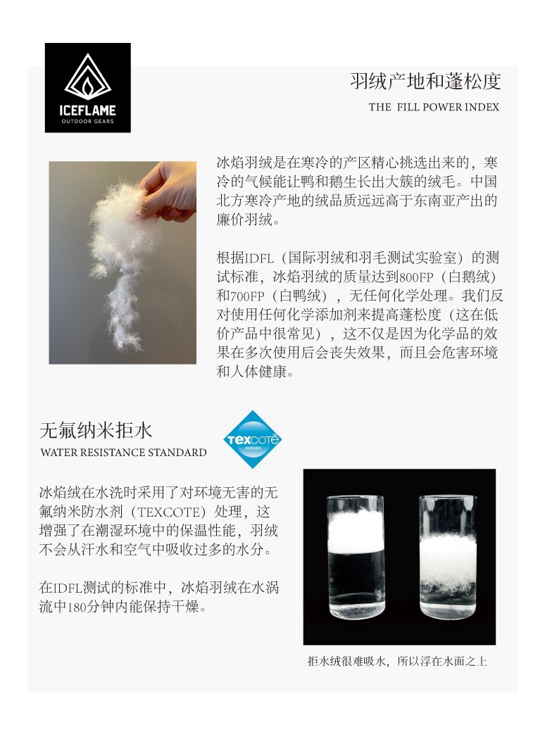 冰焰ICE FLAME 男女中性羽绒裤 白鹅绒户外防寒保暖轻量化ul - 图2