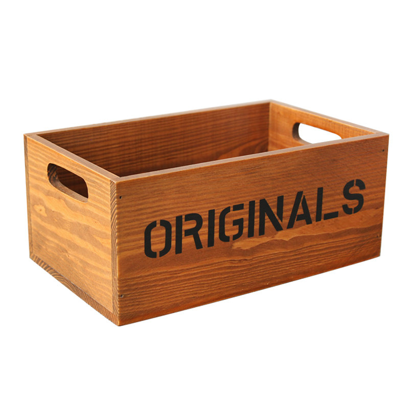 长方形实木收纳盒zakka桌面复古木质化妆品整理储物多肉盒子木盒,淘宝优惠券,粉丝福利购,淘宝优惠卷