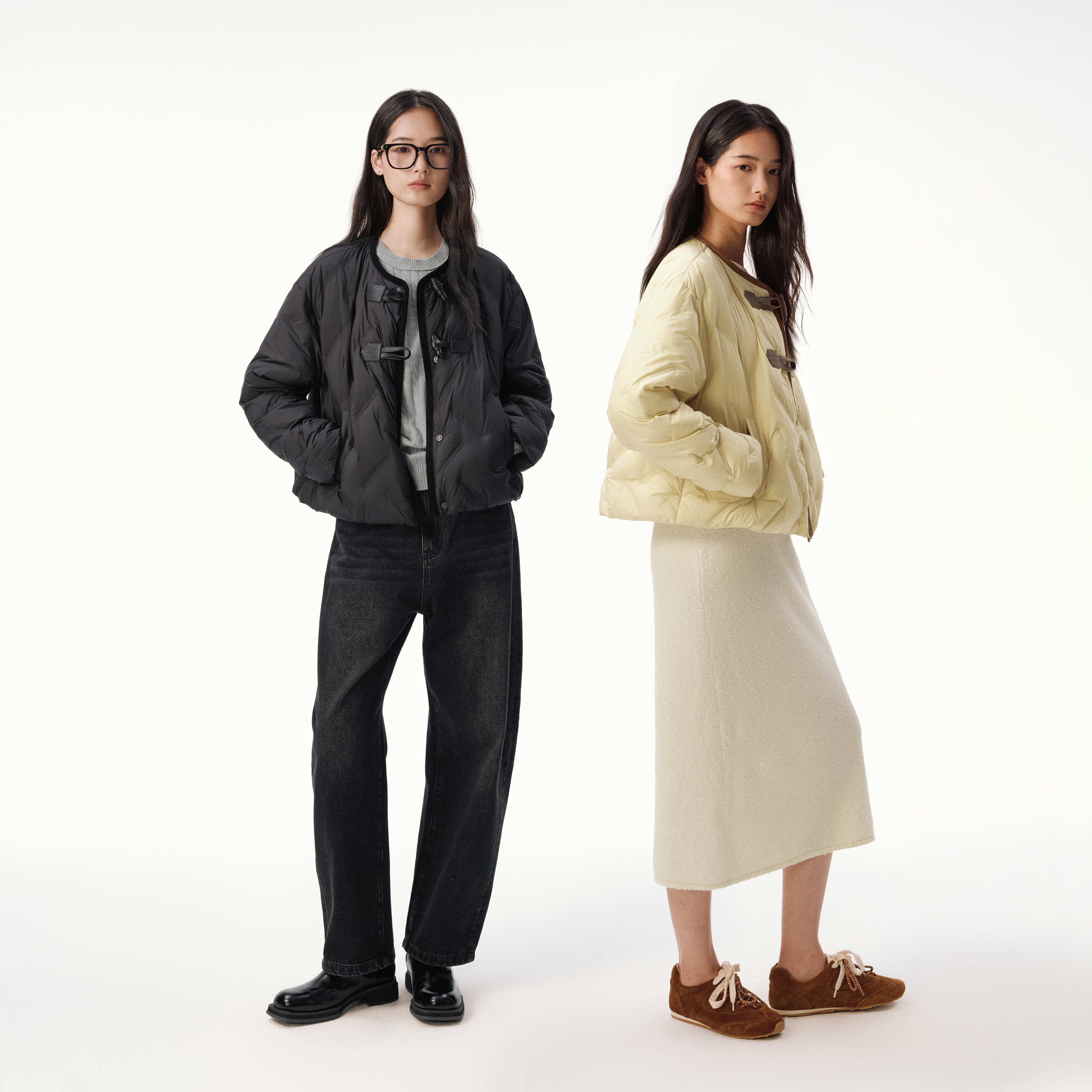 播新中式短款羽绒服2025秋冬新款小个子复古保暖外套女DDS4RD5277 - 图0