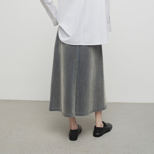 播商场同款高智复古牛仔半身裙女25春秋新品显瘦长裙BDS1BD1516 - 图1