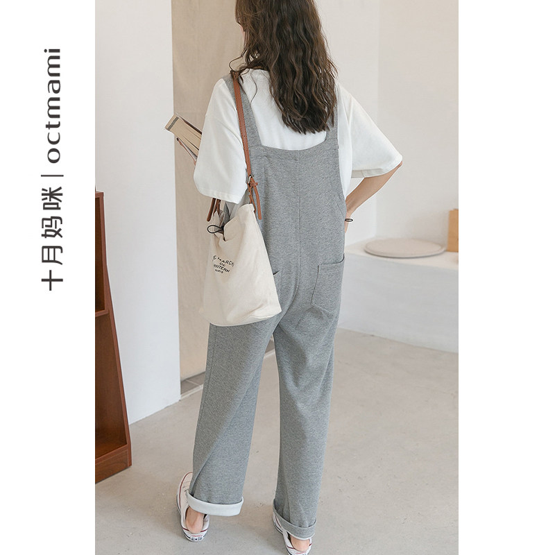 【新品】十月妈咪孕妇裤春季背带裤子 十月妈咪孕妇背带裤