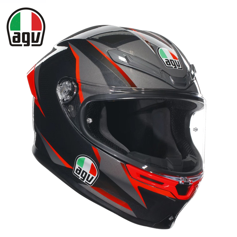 AGV K6 S摩托车头盔男四季机车赛车全盔防雾安全夏季官方旗舰哑黑 - 图2