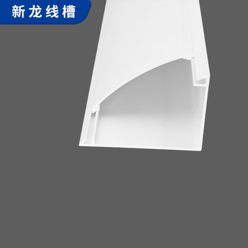 10号PVC墙角阴角隐形地线槽 塑料电线网线明装三角弧形保护管 - 图1
