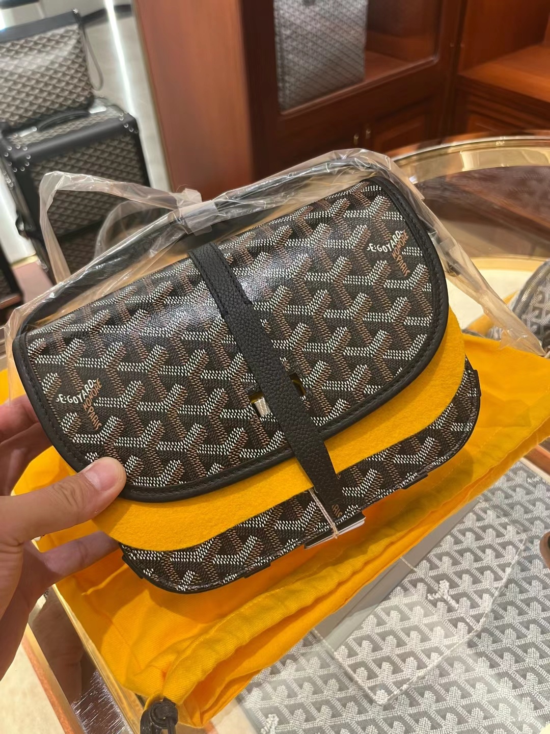 Goyard/戈雅女包Belvedere马鞍相机包邮差狗牙包相机单肩斜挎包包 - 图0