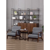 Единый диван скандинавский балкон повседневный стул, ленивый диван -стул Небольшие блоки, простые стулья для спальни с твердым деревом