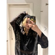 JS2026 ພາກຮຽນ spring ແລະ summer sheer lace flower cross strap hooded ເສື້ອ retro ຫຼຸດຜ່ອນອາຍຸ