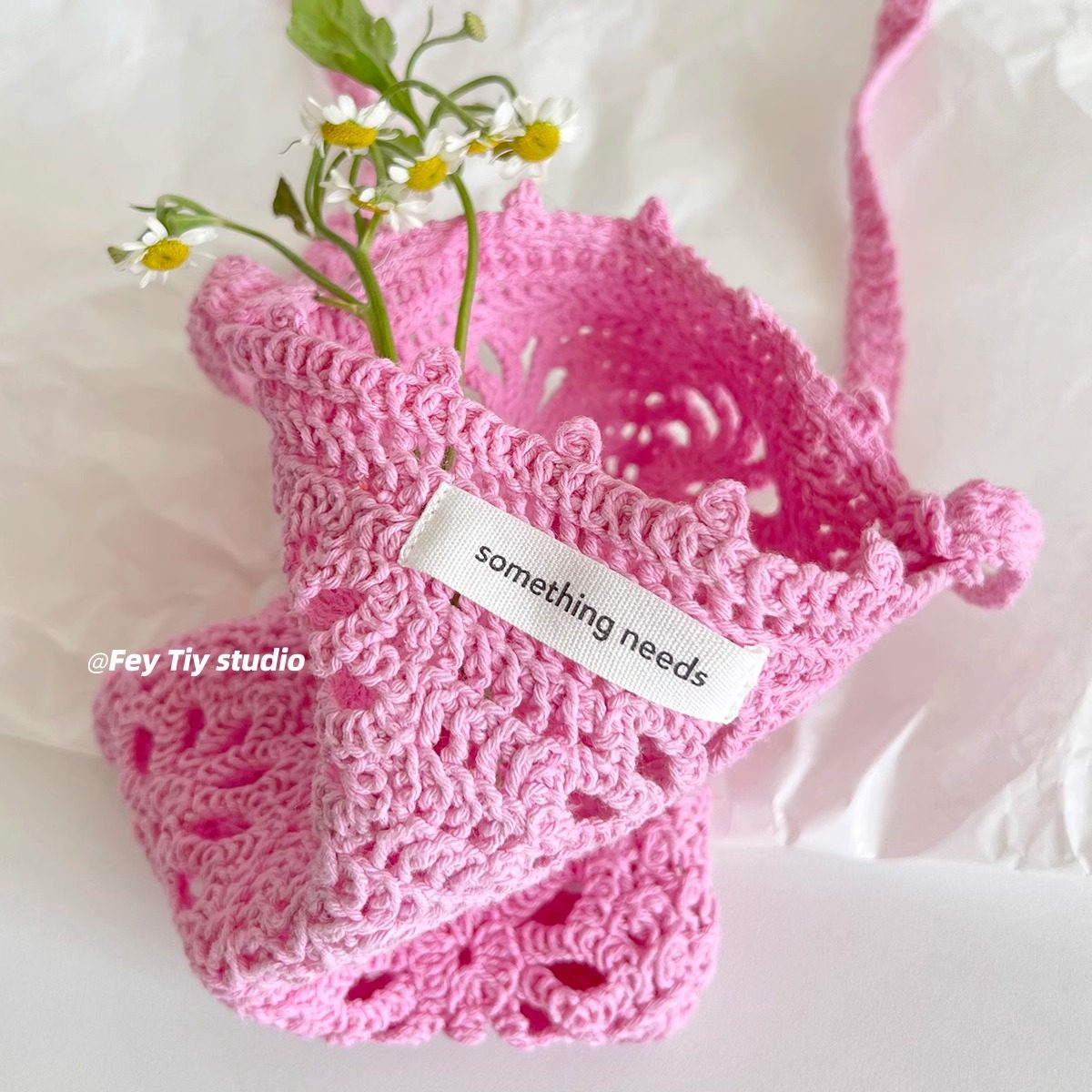 feytiy 多巴胺mini手工斜挎小包包 夏季编织手机包毛线针织镂空包,淘宝优惠券,粉丝福利购,淘宝优惠卷