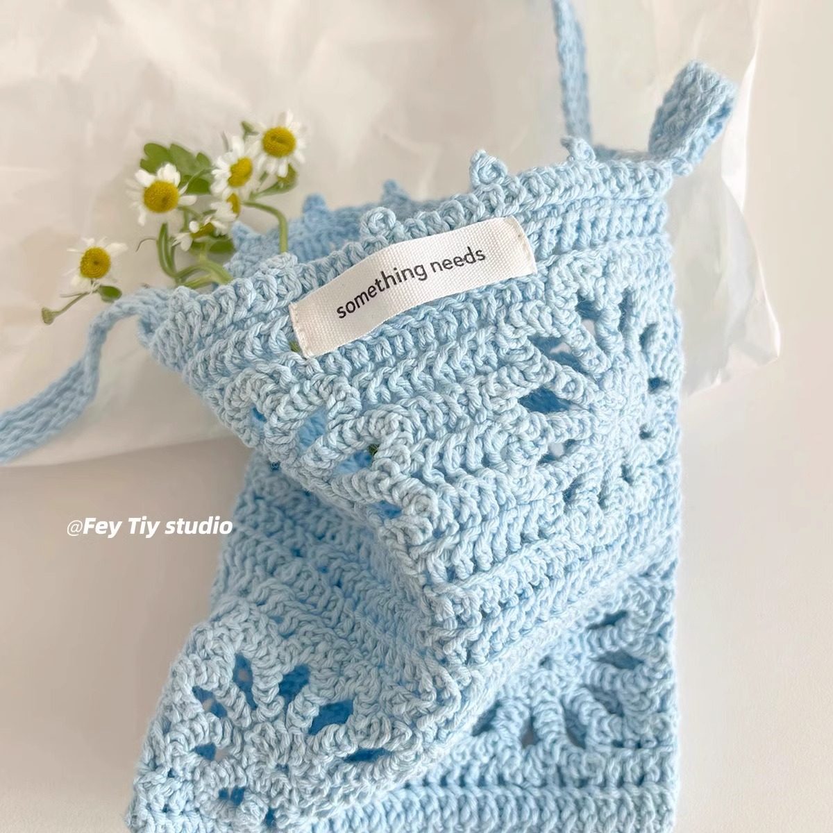 feytiy 多巴胺mini手工斜挎小包包 夏季编织手机包毛线针织镂空包,淘宝优惠券,粉丝福利购,淘宝优惠卷