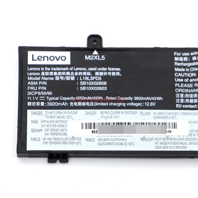 原装联想Thinkpad E14 E15 Gen 2/Gen 3 L20L3PD4 L19C3PD5 L19M3PD5 L19L3PD5 TP00117A笔记本电池-图2