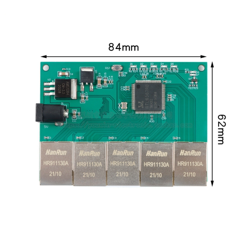 原装正品 RTL8367RB 网络全千兆5口交换机模块 LED灯指示 - 图3