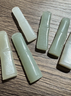 库存几十年天然和田玉节节高升竹节挂件料子润单个价