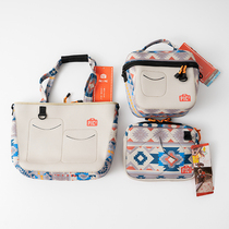 Japan PIC three-layer thickened insulated cold-packed lunchbox outdoor multifunctional purse camouflak with single shoulder satchel photo bag