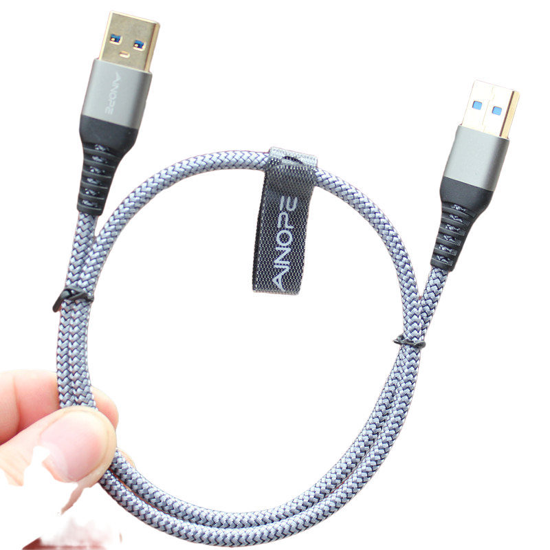 50厘米双头USB3.0公对公移动硬盘数据线充电线连接线机顶盒刷机线-图1