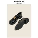 Демисезонные лоферы, флисовая обувь в английском стиле для кожаной обуви, в британском стиле