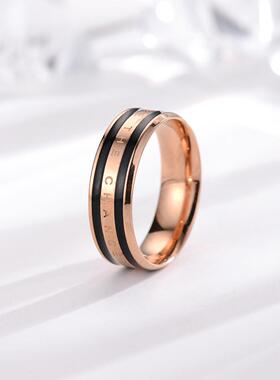 日韩dw戒指时尚爆款情侣对戒18k