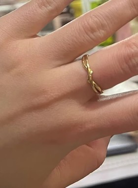 钛钢戒指ring女戒女小众设计高级