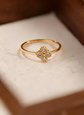 戒指女戒不掉色轻奢小众设计叠戴