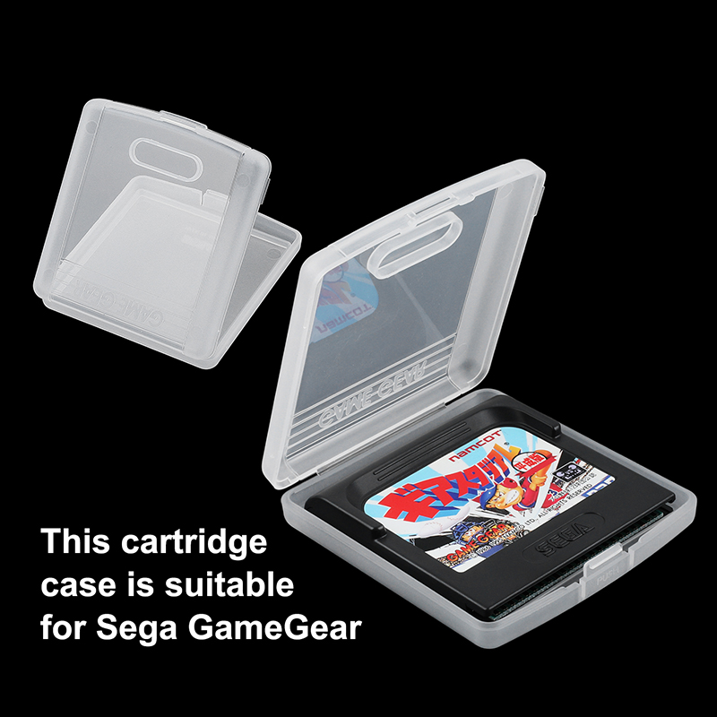 Game Gear 世嘉游戏卡收纳盒GG GameGear卡带盒保护卡盒透明白 - 图1