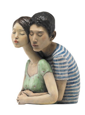 艺术风因为情人节礼物桌面摆件