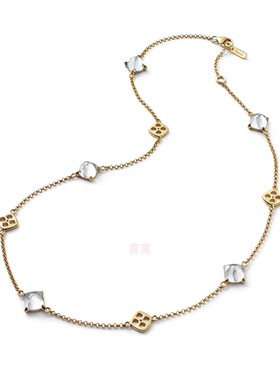 正品Baccarat巴卡拉水晶項鍊镀金