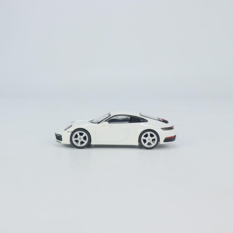 现货MINI GT 1:64 保时捷911 992 Carrera S 白色 合金汽车模型 - 图1