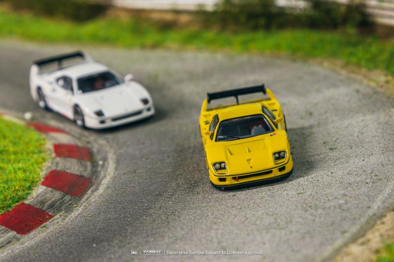 TW现货Tarmac Works 1:64法拉利F40 LM黄色超跑合金汽车模型-图2