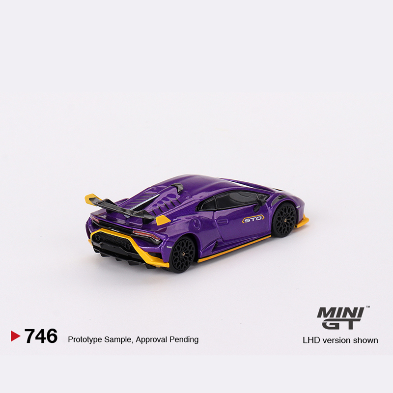 TSM MINI GT 1:64兰博基尼Huracan STO小牛 紫色 合金汽车模型 - 图2