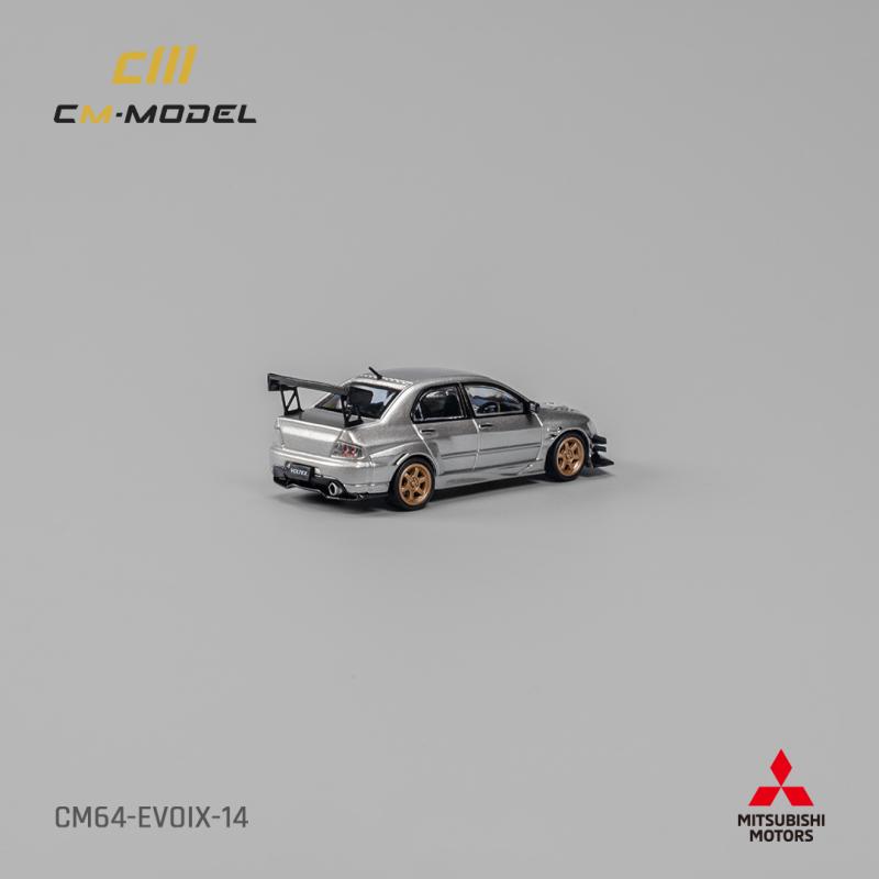 CM 1:64三菱 Lancer EVO IX E9代Widebody宽体改装 合金汽车模型 - 图1