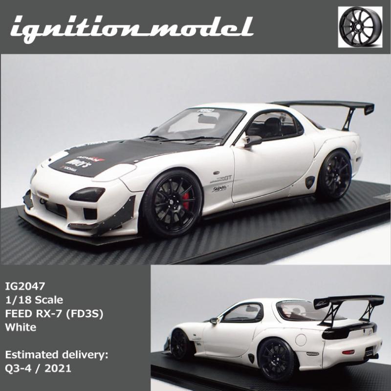 现货IG 1:18马自达RX7魔王FEED RX-7 FD3S收藏摆件树脂汽车模型 - 图0