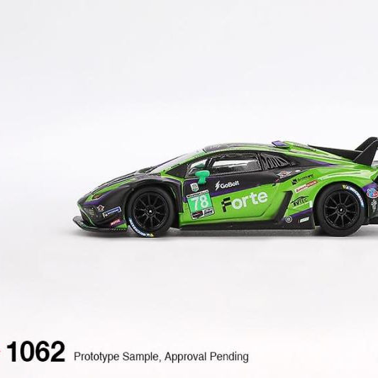 MINI GT 1:64兰博基尼Huracan GT3 EVO2 78#赛车汽车模型IMSA小牛 - 图1
