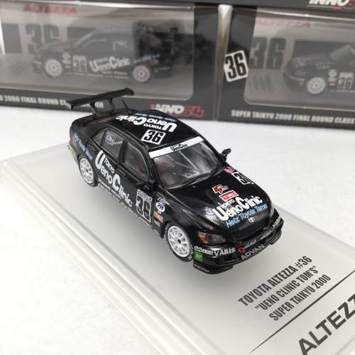 现货INNO 1:64丰田ALTEZZA RS200咬地鲨36#赛车S Taikyu汽车模型-图3