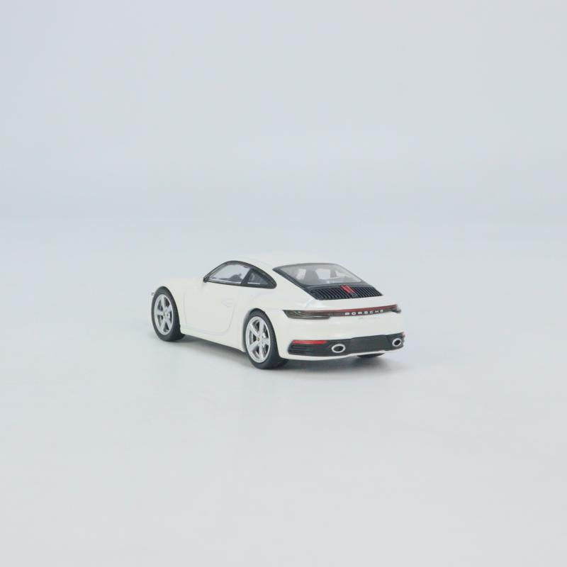 现货MINI GT 1:64 保时捷911 992 Carrera S 白色 合金汽车模型 - 图2