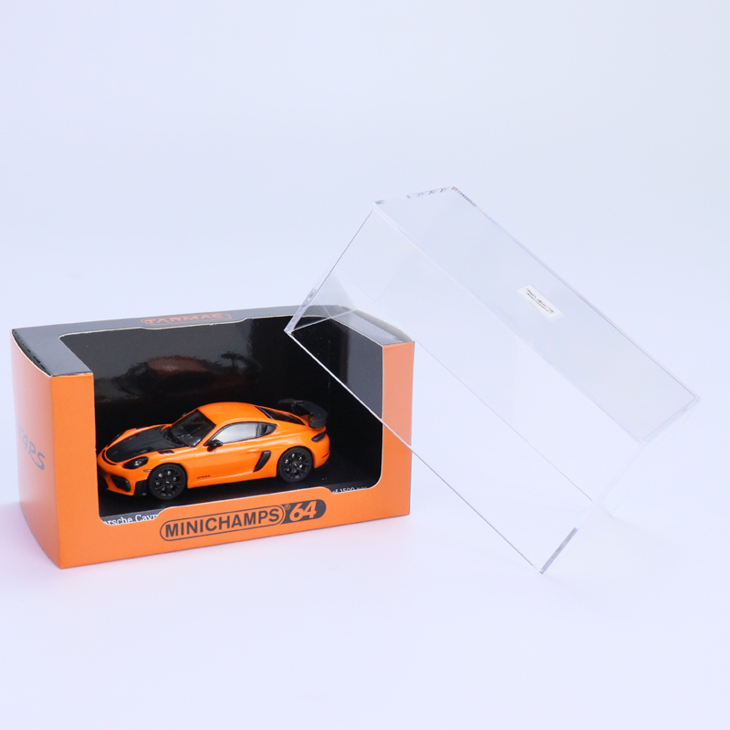 TW迷你切1:64保时捷Cayman 718 GT4 RS卡曼GT银色合金汽车模型-图3