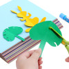 Diy long-printed sheets of handmade colored cardboard