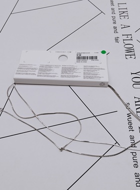 K260夸张质感时尚潮流气质名媛街拍小众黄铜双层创意金属项链~女