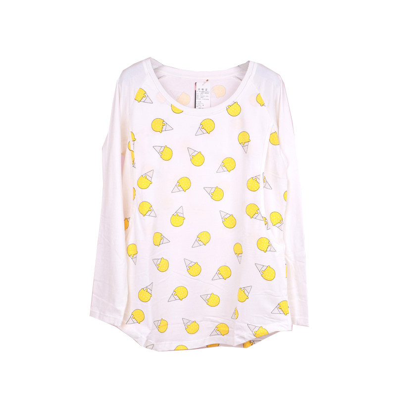 春秋纯棉孕妇睡衣怀孕期家居服喂奶上衣哺乳打底衫长袖产后月子服,淘宝优惠券,粉丝福利购,淘宝优惠卷