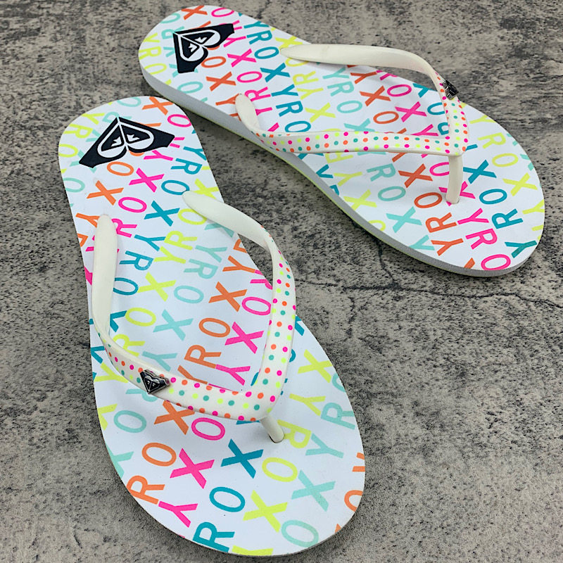 现货ROXY2025新款防滑防臭软底凉拖鞋女简约时尚百搭休闲透气平跟,淘宝优惠券,粉丝福利购,淘宝优惠卷