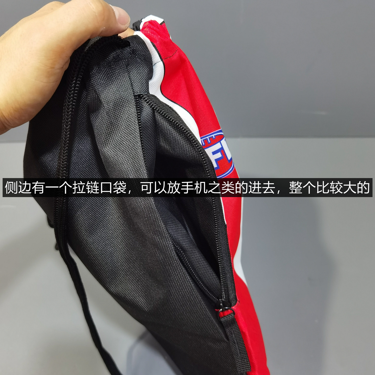 Foreign trade original large-capacity waterproof Oxford cloth drawstring pocket portable sports bag storage bag simple backpack