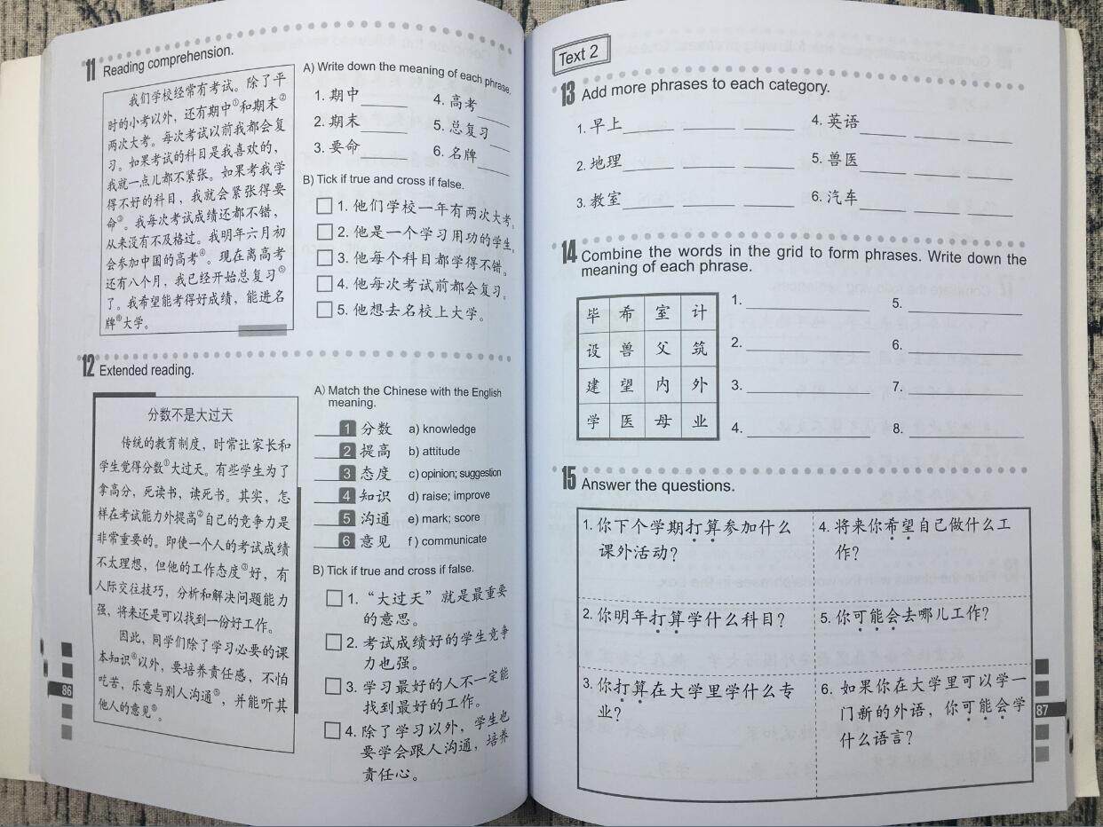 赔送课件轻松学中文5课本+练习册 2册英文版 Easy Steps to CHINESE汉语学习教材轻松学中文第五册对外汉语教程外国人学汉语书_虎窝淘