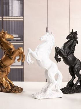千里马艺术品摆件树脂骏马装饰品
