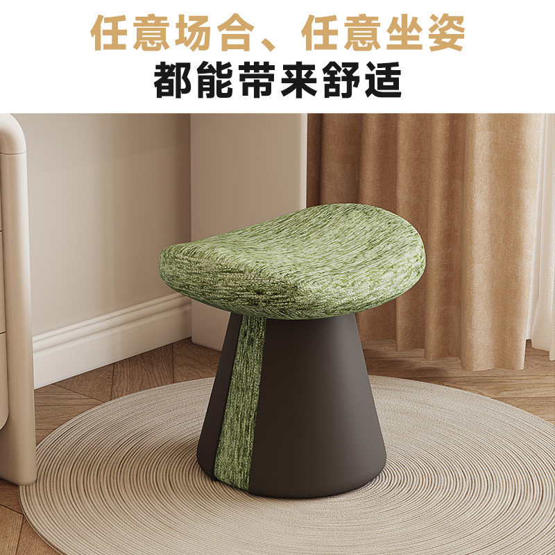 奶油风化妆凳梳妆凳女生卧室轻奢高级感2025新款可旋转化妆台椅子,淘宝优惠券,粉丝福利购,淘宝优惠卷